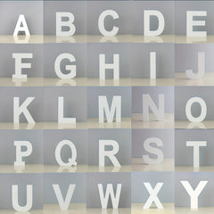 Standing Letter PVC Block for DIY Art & Craft Projects, Pack of 1, Alphabet & Symbol Display Base – Cliths