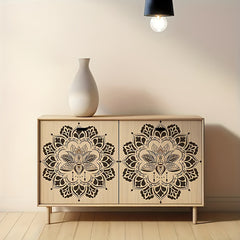 reusable floral painting stencil for wood craft