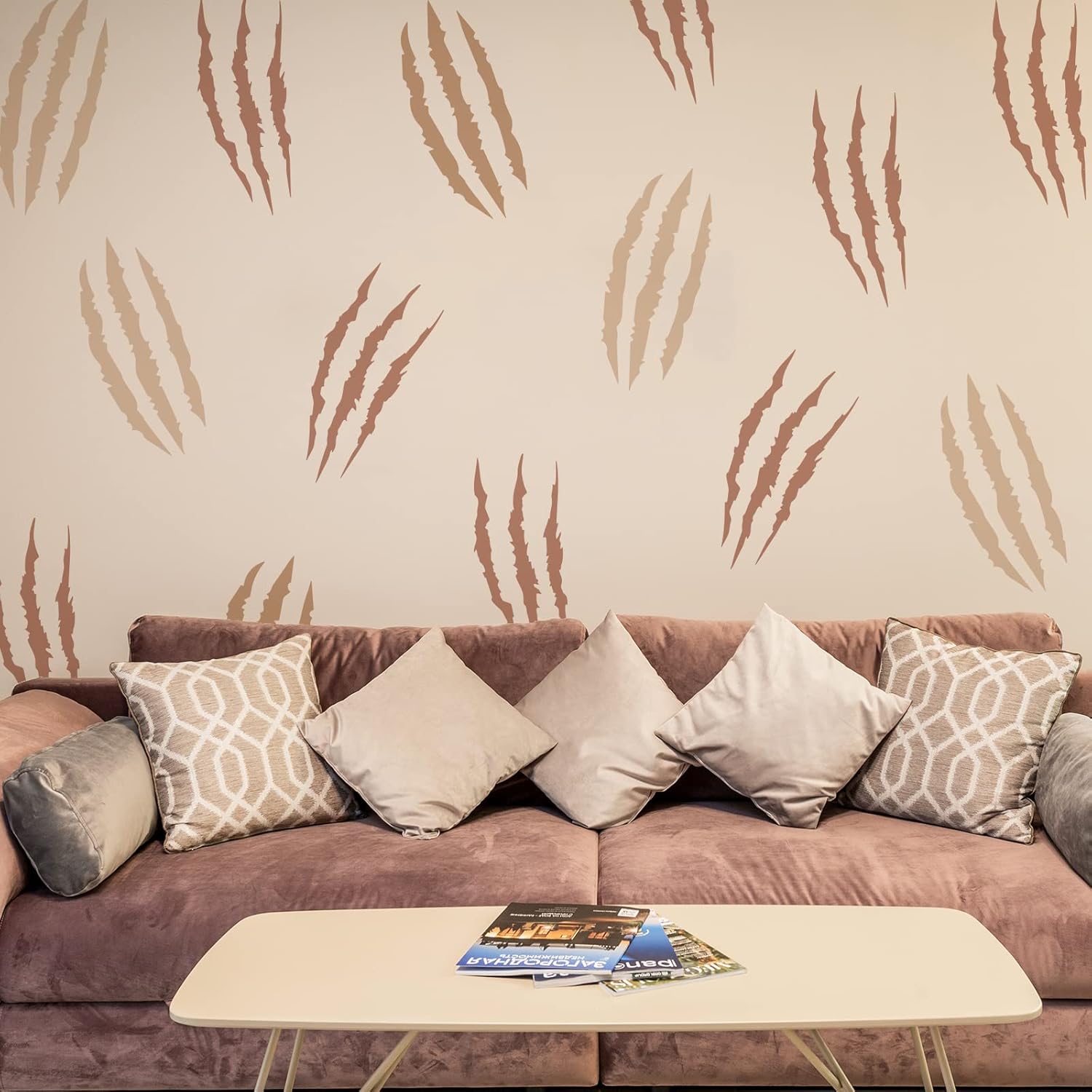 distressed pattern stencil