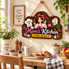 Mom's kitchen decorative wooden wall art