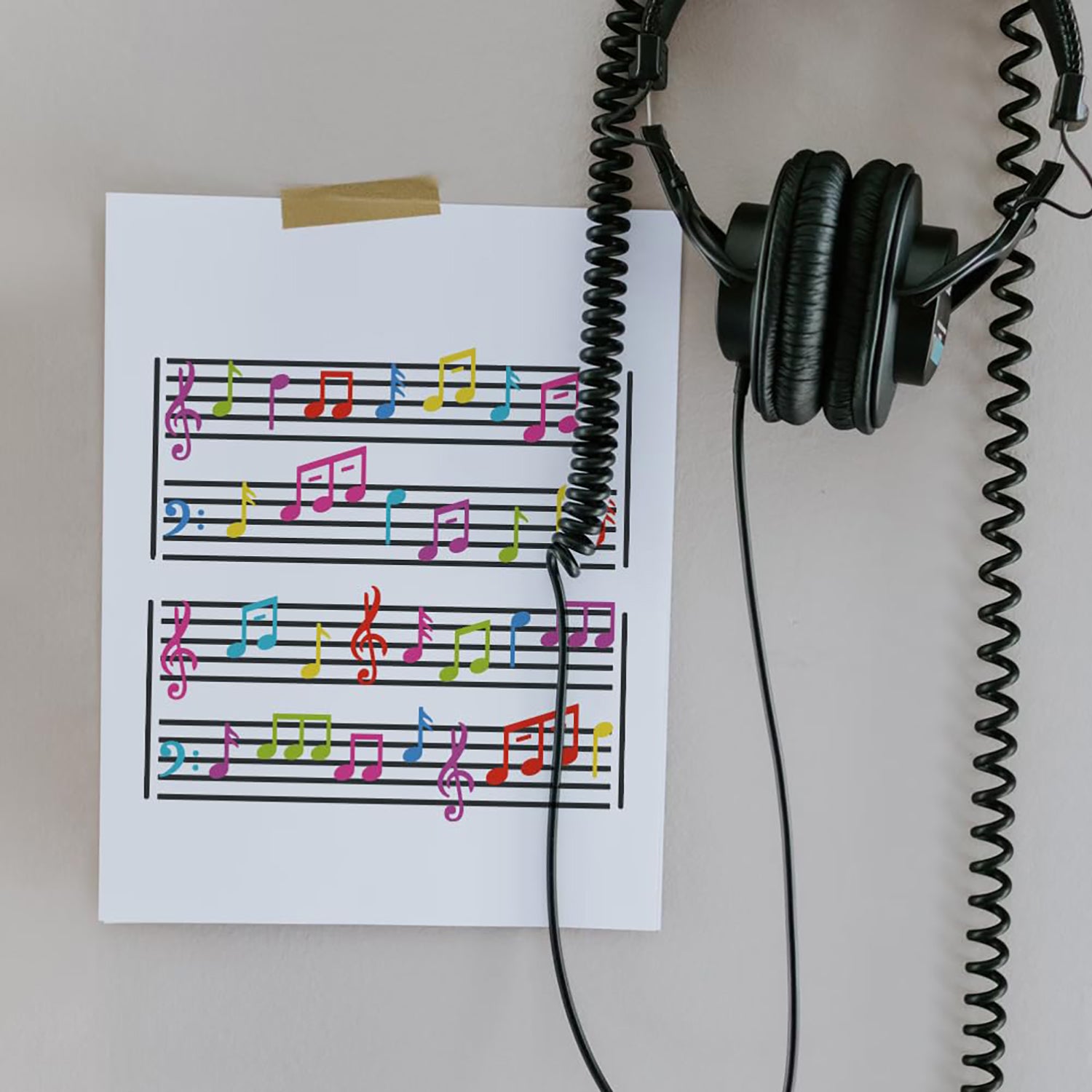 music art stencil