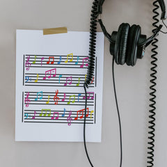 music art stencil