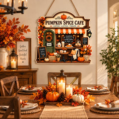 Pumpkin Spice Cafe sign for wall