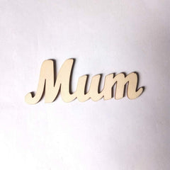 Cliths 25 Pcs Wooden ABC Letters MUM Letters for Mother's Day Decor, DIY Unfinished Wood Cutouts MDF Craft Ornaments