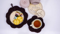 Cliths Pack of 3 Wooden Crochet Bases Round Basket Bottoms with Holes for DIY Coasters Trivets Basket Making MDF Craft Supplies