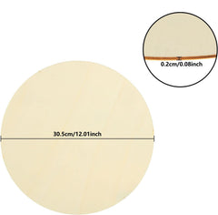 American Elm 6PCS. Unfinished Wooden Circles for Craft 12Inch Round Wood Blanks, DIY Painting, Door Hanging Decor Wooden Circle Shapes, Wood Cutouts, Art Board.