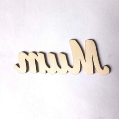 Cliths 25 Pcs Wooden ABC Letters MUM Letters for Mother's Day Decor, DIY Unfinished Wood Cutouts MDF Craft Ornaments