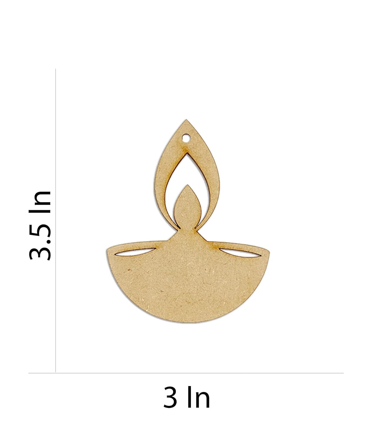 Reusable diya cutouts for Diwali