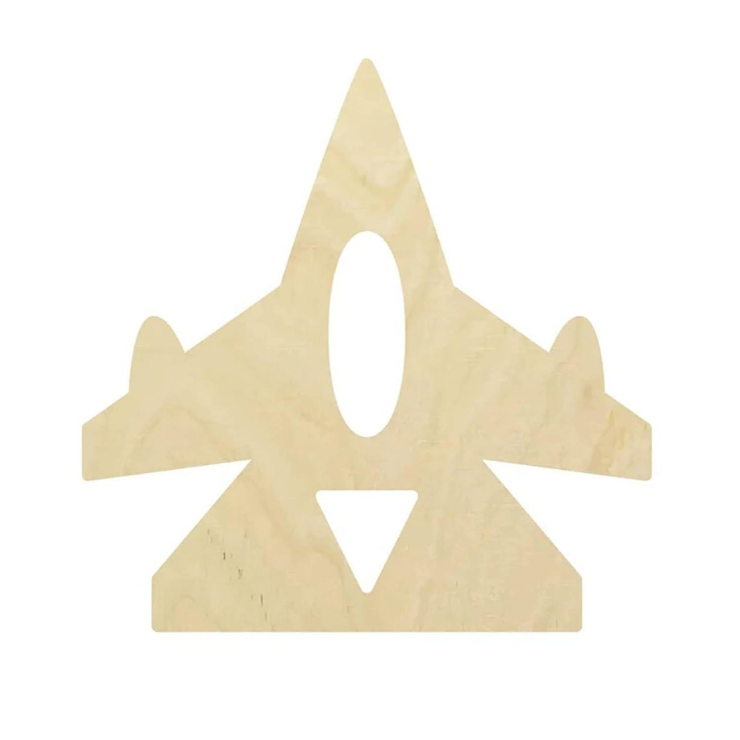 Wooden airplane model on a white background