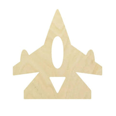 Wooden airplane model on a white background