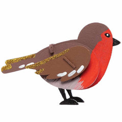 American Elm Bird Woodcraft Model Kits, Arts and Crafts for Kids,Brown Pack of 5