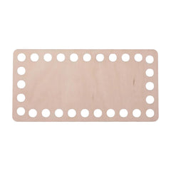 Cliths 3 Pcs Rectangle Wooden Basket Base MDF Crochet Bag Bottom for DIY Knitting & Weaving Craft Blanks