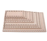 Cliths 3 Pcs Rectangle Wooden Basket Base MDF Crochet Bag Bottom for DIY Knitting & Weaving Craft Blanks