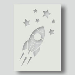 rocket stencils for boys room