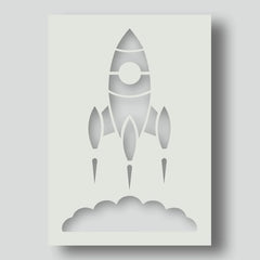6 piece rocket stencil templates