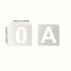alphabet number stencils reusable