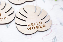 baby birth detail chart milestone cards