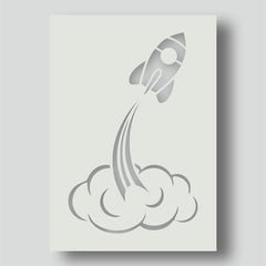 rocket stencils for canvas painting