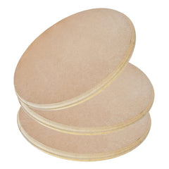 Whittlewud 3 Pack Oval MDF Boards Carved Edge Craft Bases Painting & DIY Projects