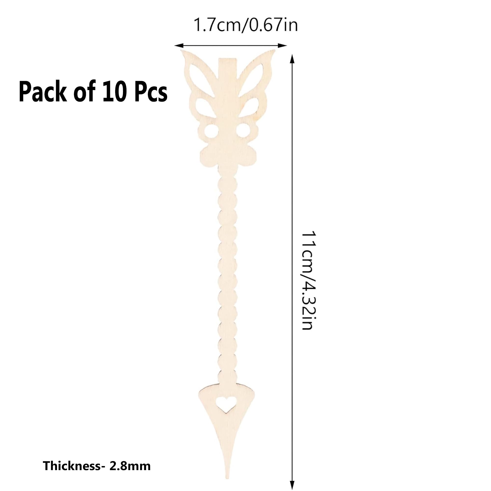 Unfinished wooden arrow shapes for wedding crafting