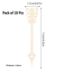 Unfinished wooden arrow shapes for wedding crafting
