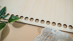 American Elm 2 Pack Oval Crochet Basket Bases MDF Wood Bottoms for DIY Storage Baskets & Crafts Weaving Supplies