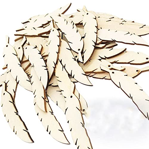 Wooden fish cutouts on a white background