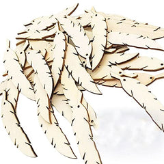 Wooden fish cutouts on a white background