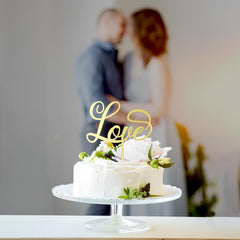 American Elm Party to Be Wedding Cake Topper Love Cake Decoration MDF Bride Groom Topper Decor
