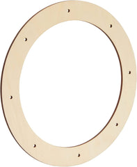 Cliths Pack of 4 Wooden Wreath Rings Pre Cut Holes for DIY Crafts Decor, Wall Door Hanging Wreaths, MDF Garland Bases
