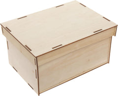 American Elm Pack of 2 Large Wooden Box Kits in Make and Decorate Wooden Pieces Wooden Box