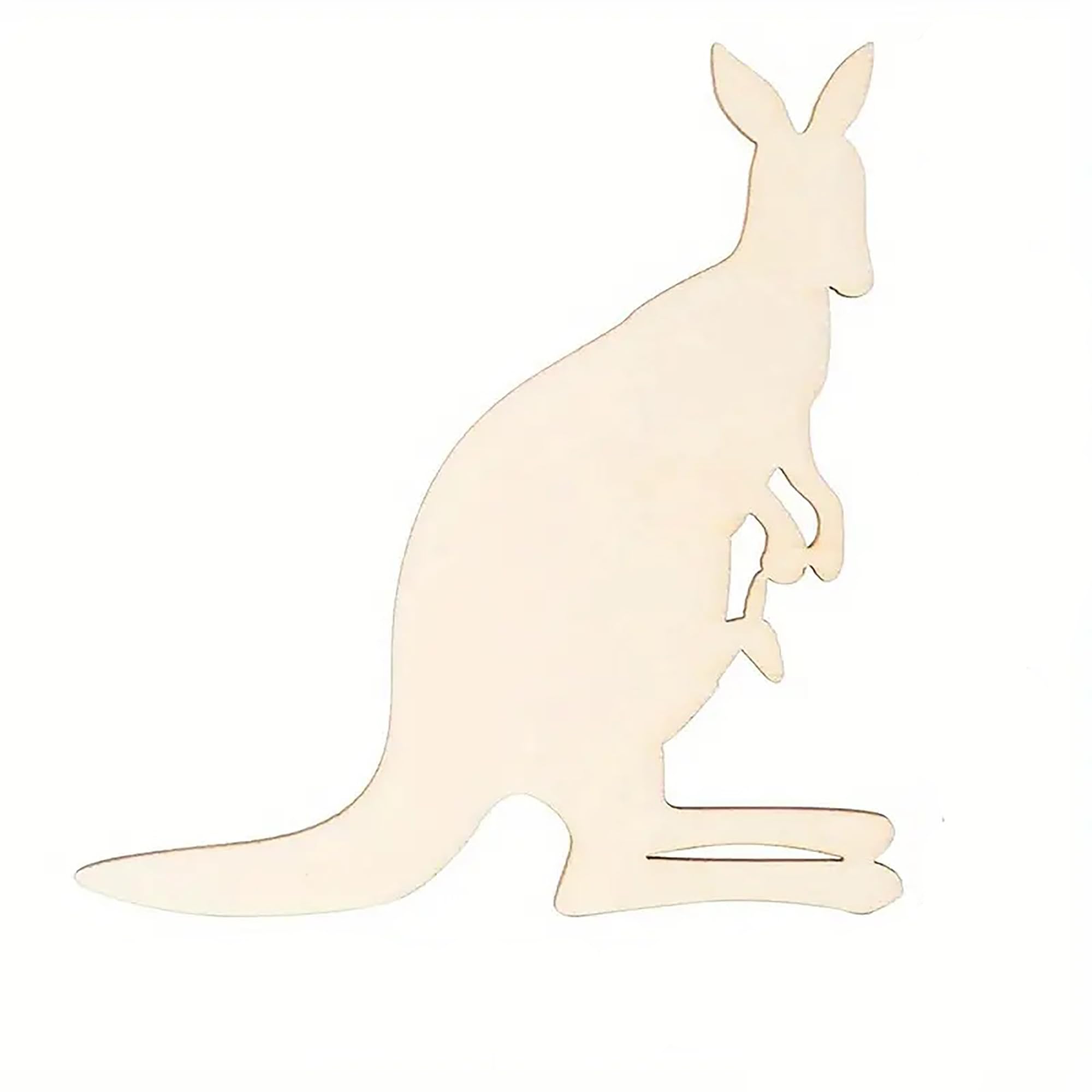Crafting supplies natural timber kangaroo decor pieces