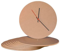 Brown clock with a unique design on a white background