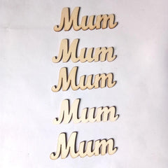 Cliths 25 Pcs Wooden ABC Letters MUM Letters for Mother's Day Decor, DIY Unfinished Wood Cutouts MDF Craft Ornaments