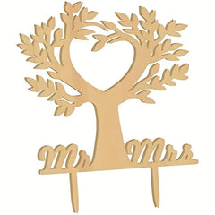 farmhouse style wood cake topper for engagement receptions