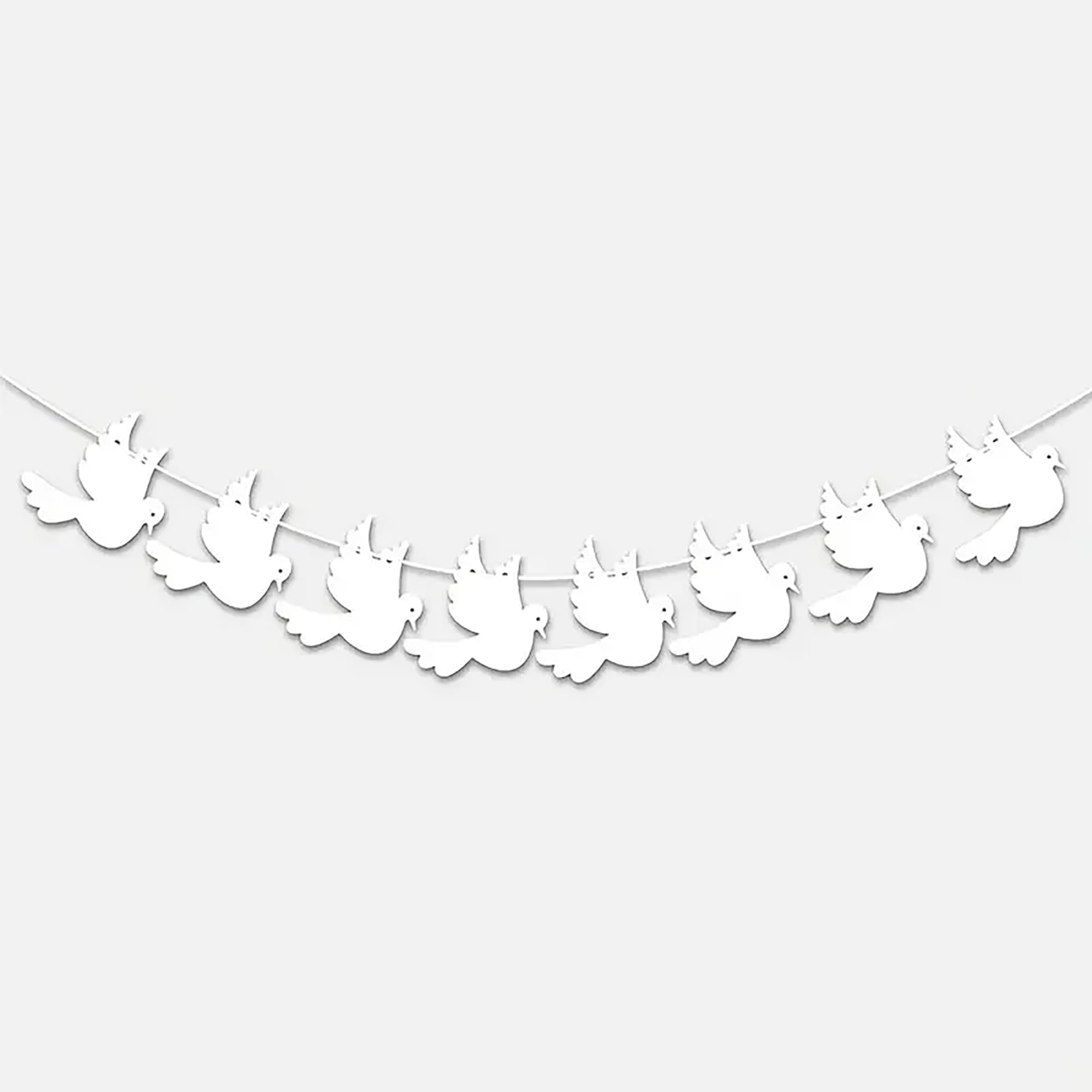 baptism dove decoration for wall white dove garland for religious events dove hanging decor for communion