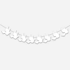 baptism dove decoration for wall white dove garland for religious events dove hanging decor for communion
