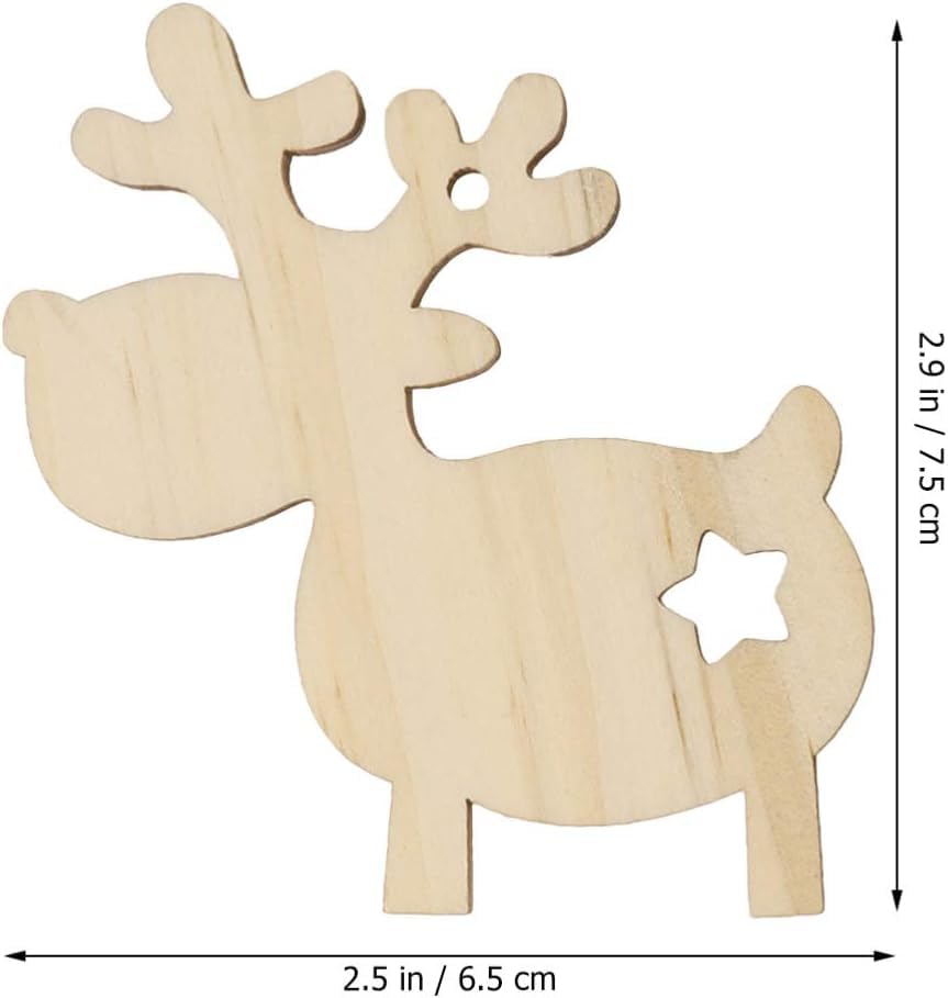 wooden reindeer ornaments for christmas tree
