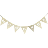 Cliths 7 Pcs Ramadan Wooden Banner Islamic Home & Mosque Decor Eid Mubarak Hanging Garland Ramadan Gifts