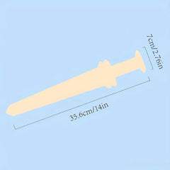 Unfinished wooden sword kit for kids' DIY painting
