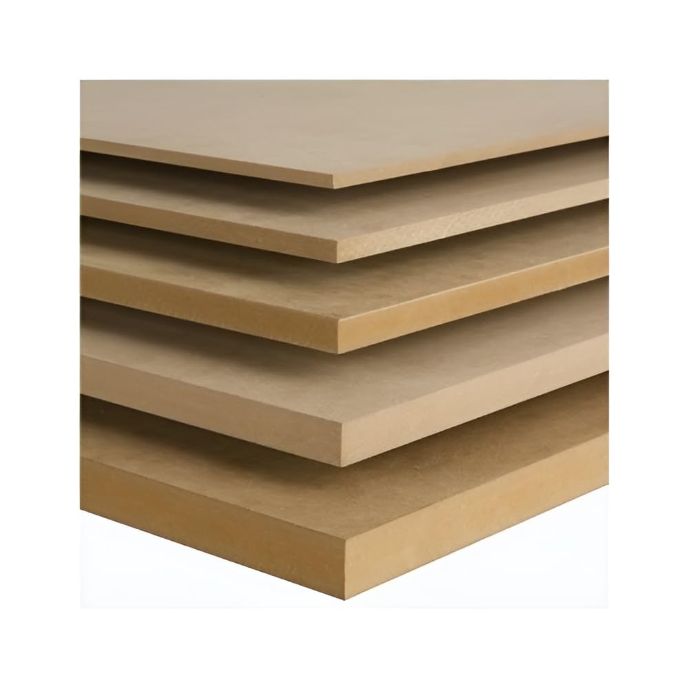 Stack of beige cardboard sheets on a white background