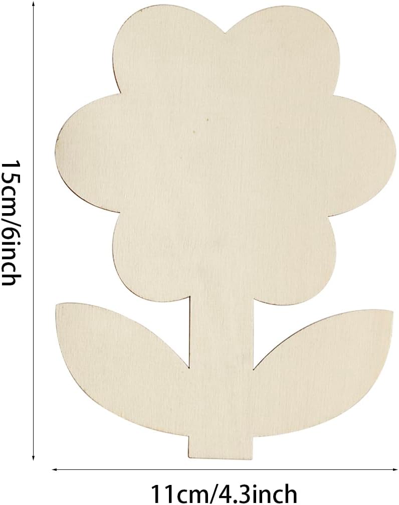 Wooden sunflower shapes for decoration