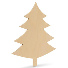 Beige Christmas tree-shaped decoration on a white background