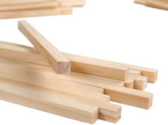 Whittlewud Square unfinished Wooden Dowel Sticks for Crafts and DIY Pine Dowel Rod