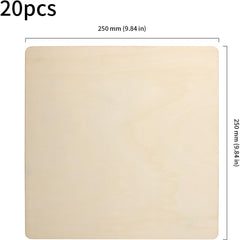 Beige square tile with dimensions labeled on a white background