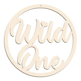 Unfinished wood wooden cutout mdf hanging décor happy birthday decoration wild one