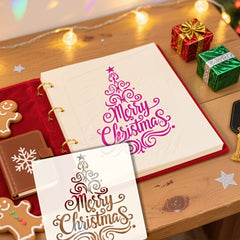 Holiday season stencil for handmade decorations