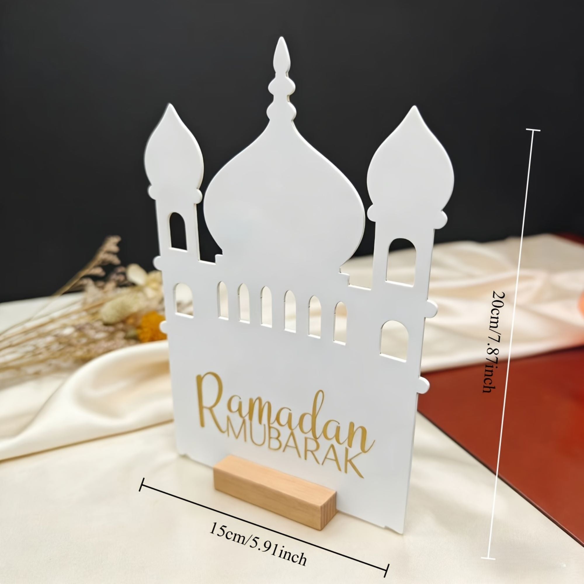 Islamic mosque layered tabletop decoration