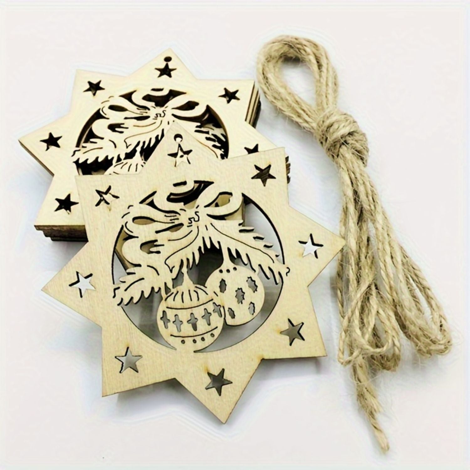 Christmas wooden ornaments