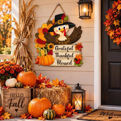 turkey thanksgiving hanging sign